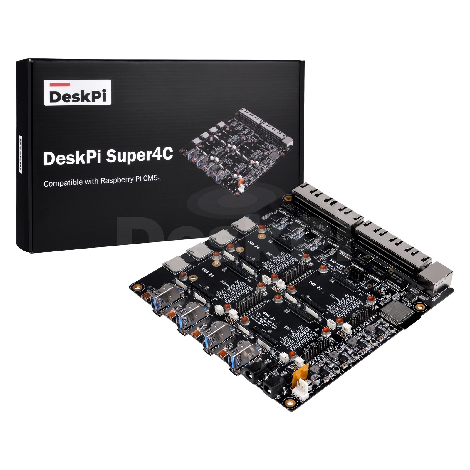 Deskpi Super6C - Placa Mini-ITX DeskPi Super4C Raspberry Pi