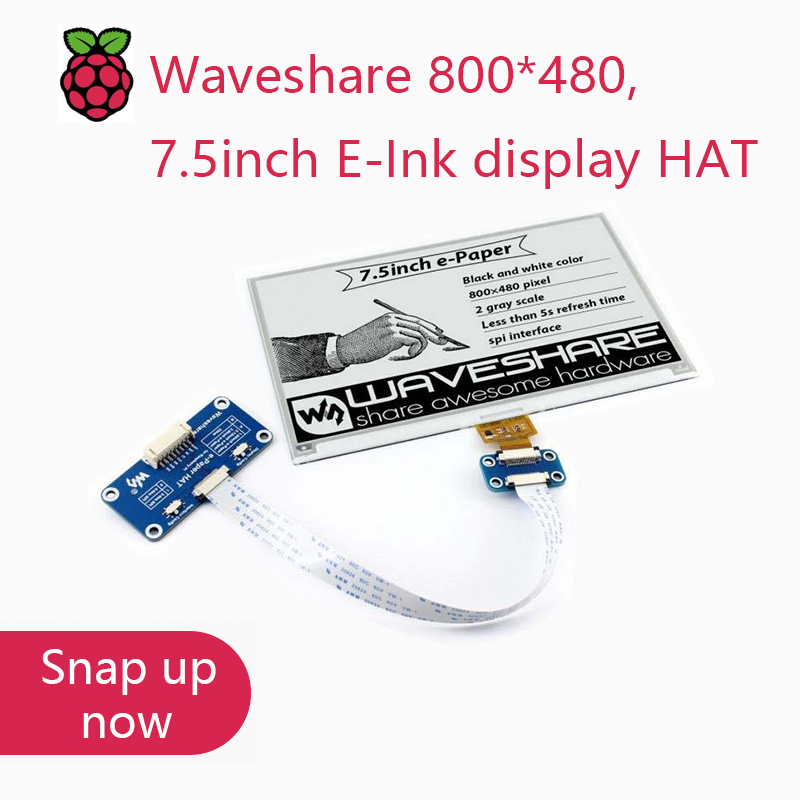 Turing Pi 2 - Pantalla E-Ink Waveshare de 800*480, 7.5