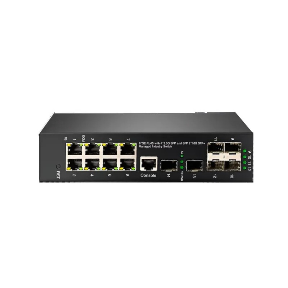 Sfp+ 10G Managed Switch 8 Port - Switch PoE gestionado de grado industrial