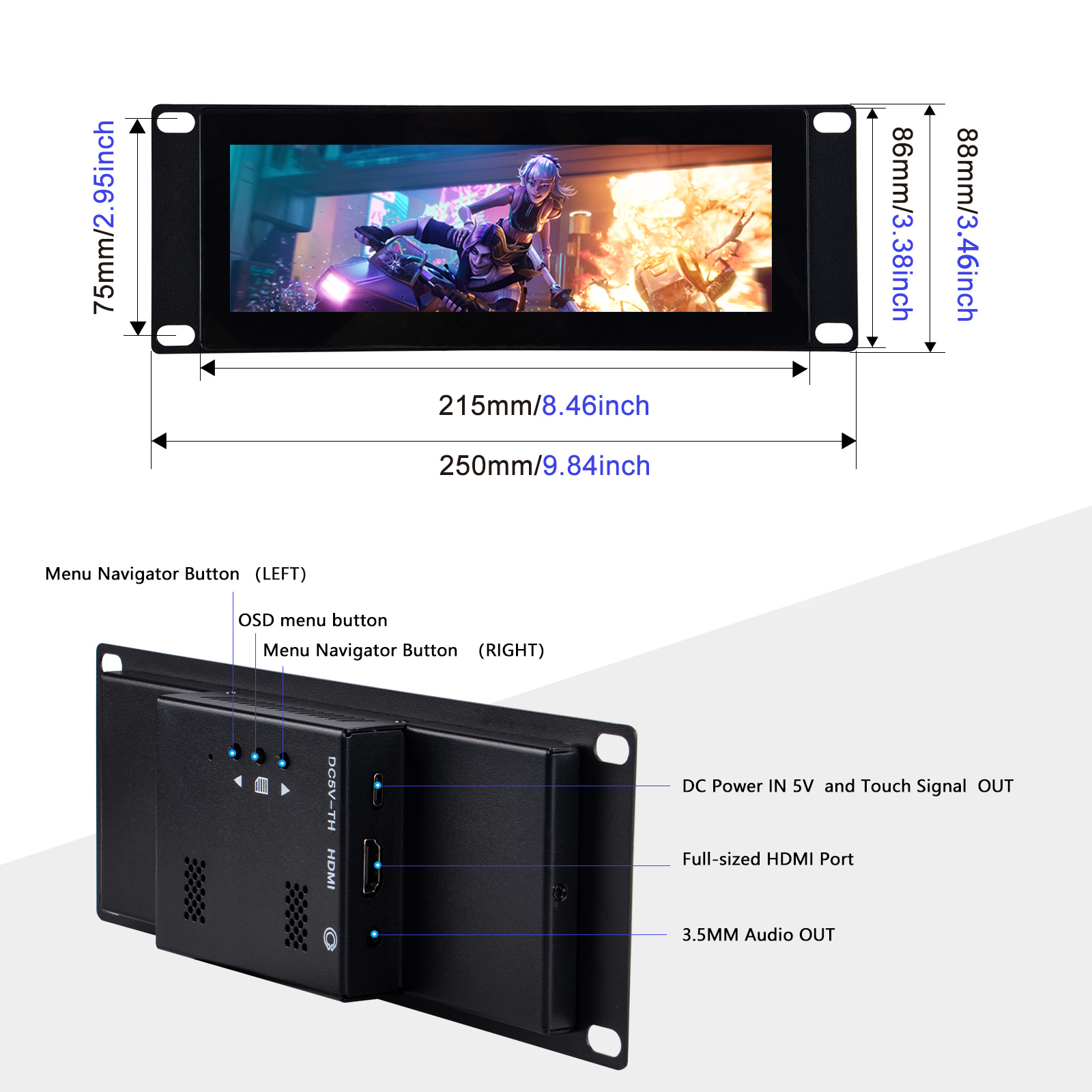 Pantalla táctil DeskPi de 7,84 - Deskpi Super6C reseña y precio