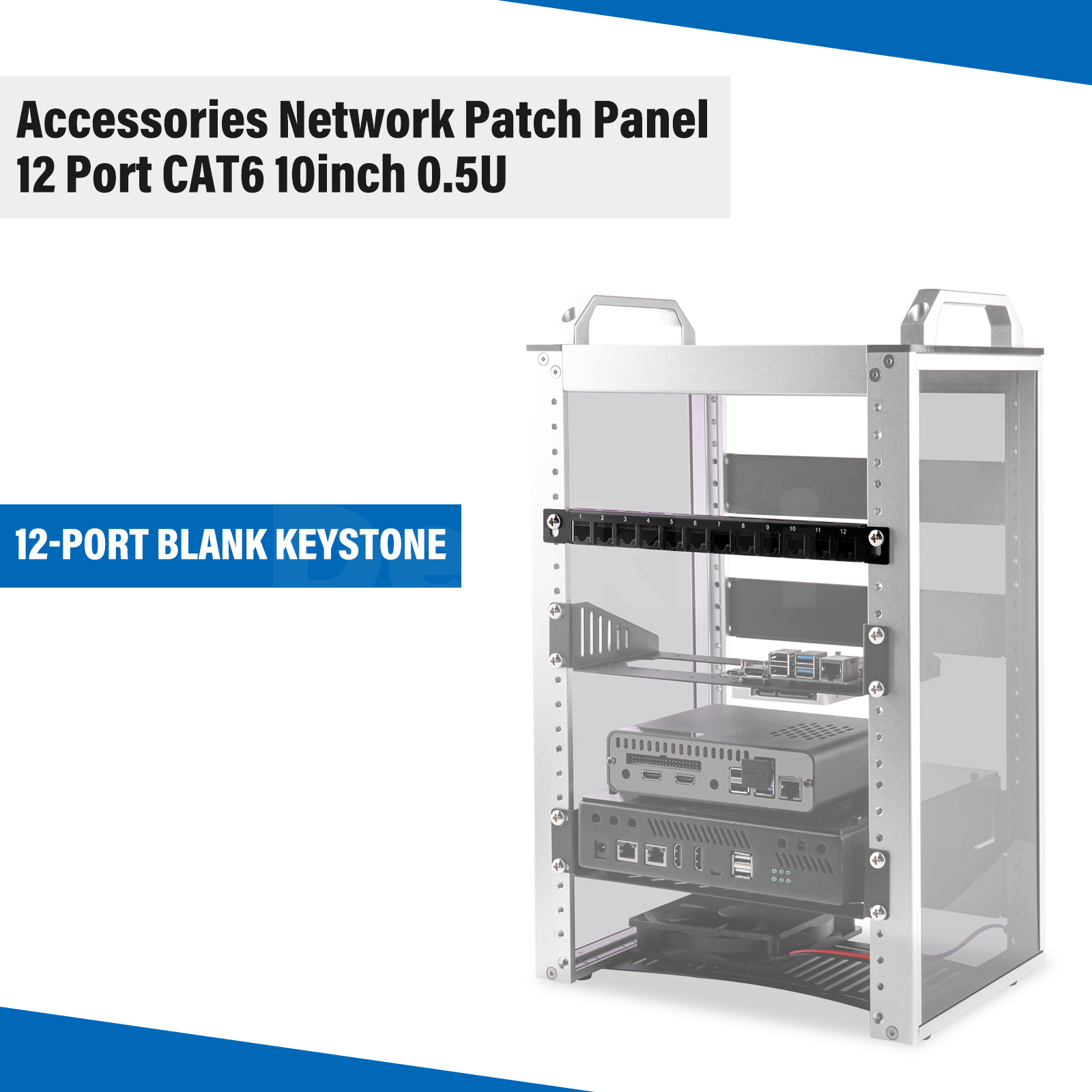 Panel de conexión de 12 puerto - Deskpi Super6C reseña y precio