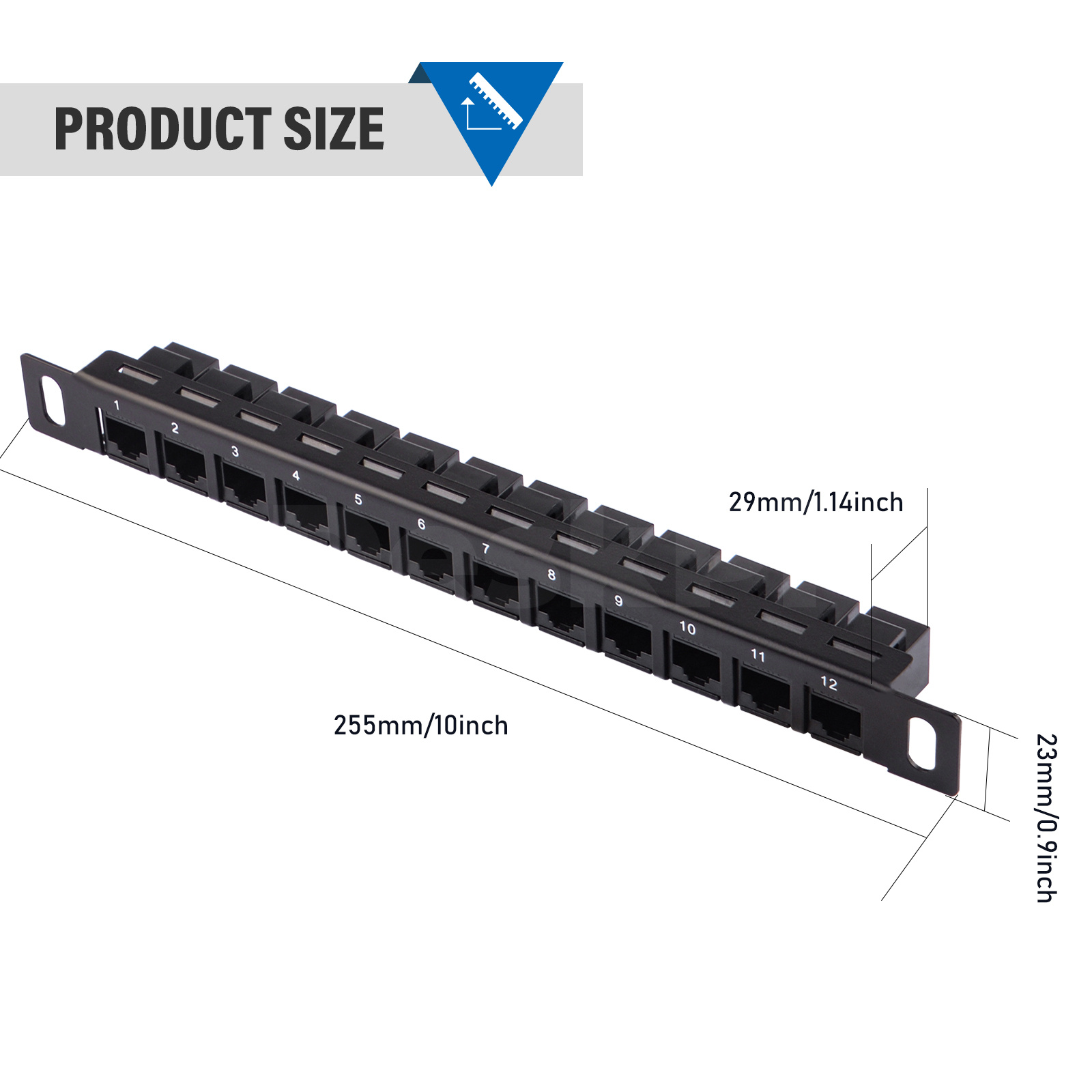 Panel de conexión de 12 puerto - Deskpi Super6C reseña y precio