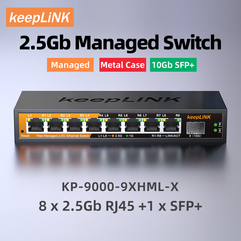 Conmutador administrado KeepLi - Sfp+ 10G Managed Switch 8 Port reseña y precio