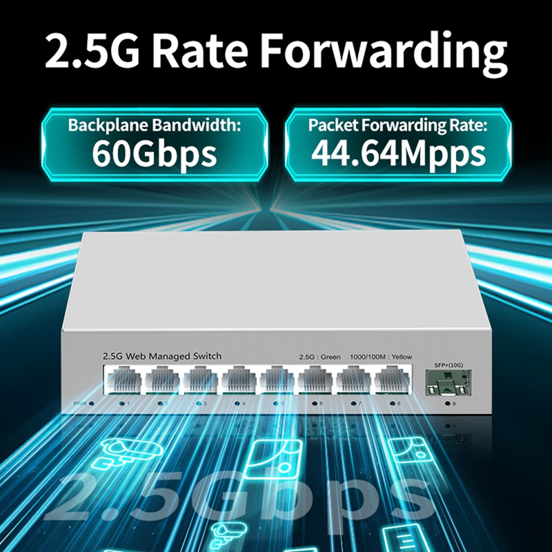 Conmutador administrado inteli - Sfp+ 10G Managed Switch 8 Port reseña y precio