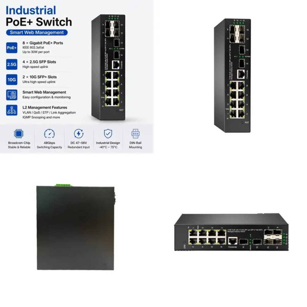 Switch PoE gestionado de grado - Sfp+ 10G Managed Switch 8 Port reseña y precio